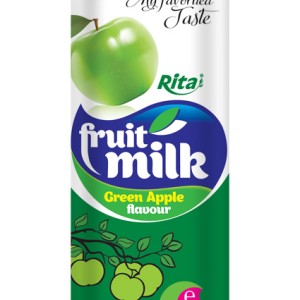 green apple flavour fruit milk